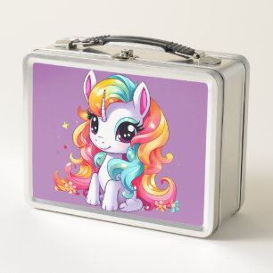 Unicorn Dreams: Back-to-School Metal Lunch Box