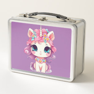 Unicorn Dreams: Back-to-School  Metal Lunch Box