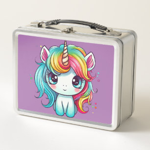 Unicorn Dreams: Back-to-School  Metal Lunch Box
