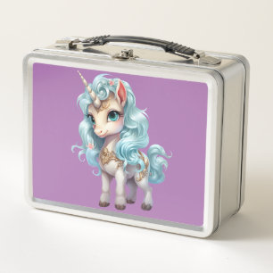 Unicorn Dreams: Back-to-School  Metal Lunch Box