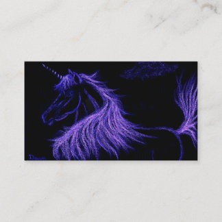 unicorn dreams lavender business card