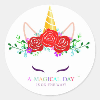 Unicorn Dust Classic Round Sticker