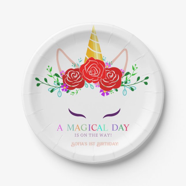 Unicorn Dust Paper Plate (Front)