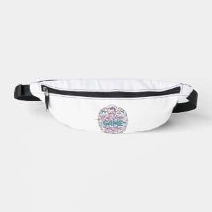 Unicorn Eat Sleep Game Unicorn Playful Print on De Fanny Pack