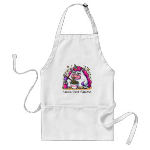 Unicorn Eating Ramen Standard Apron