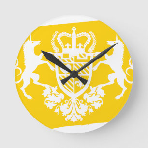UNICORN_Emblem Round Clock