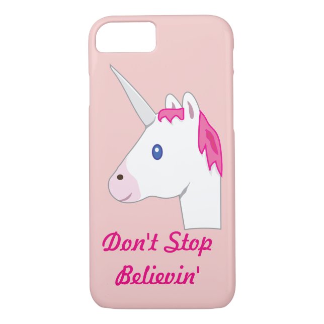 Unicorn emoji iPhone 7 case (Back)