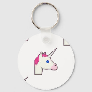 unicorn emoji keychain
