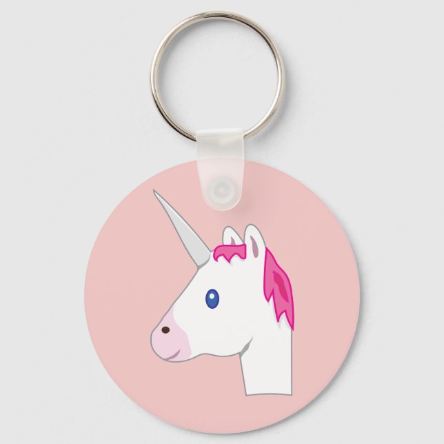 Unicorn emoji keychain (Front)