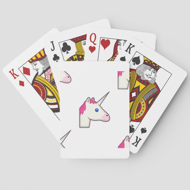 unicorn emoji playing cards (Back)
