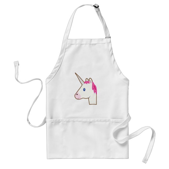 Unicorn emoji standard apron (Front)