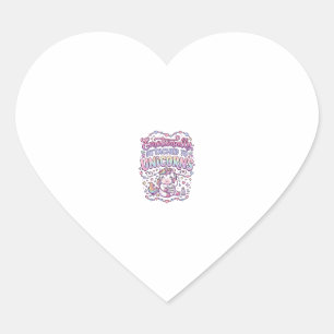 Unicorn Emotionally Attached to Unicorns Original  Heart Sticker