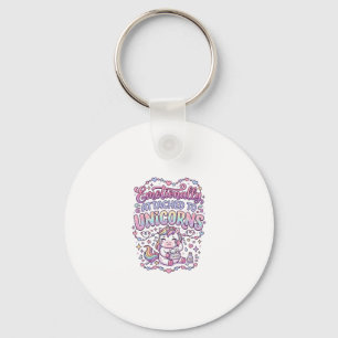 Unicorn Emotionally Attached to Unicorns Original  Keychain