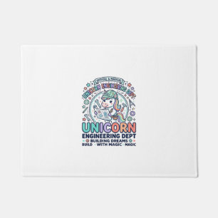 Unicorn Engineering Dept Bold Typography T-Shirt D Doormat