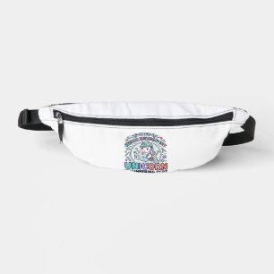 Unicorn Engineering Dept Bold Typography T-Shirt D Fanny Pack