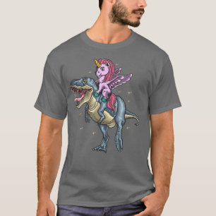 Unicorn équitation Dinosaur T Rex T-Shirt