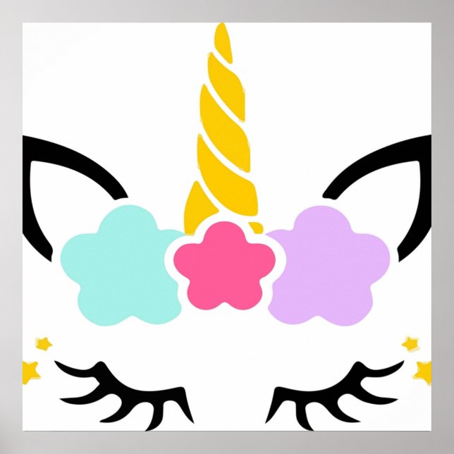 Unicorn eye lashes  poster (Front)