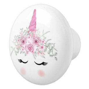 Unicorn face Ceramic Pull