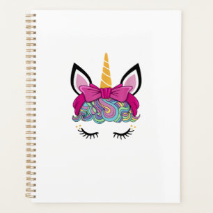 Unicorn Face Costume Magical Birthday Gift for Gir Planner