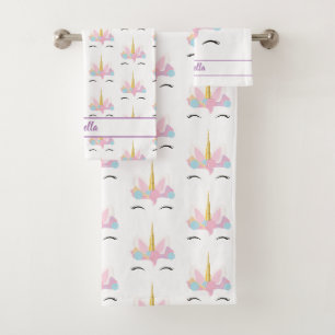 Unicorn Face Cute Motif Personnalisé Enfants