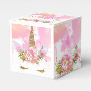 Unicorn Face Favour Bag Favor Box