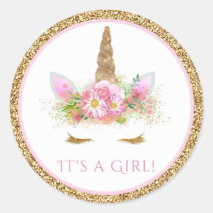 Unicorn Face Girls Unicorn Stickers Baby shower Un