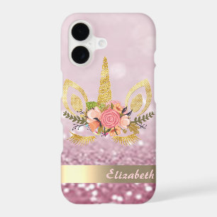 Unicorn Face Glitter Bokeh - Personalized