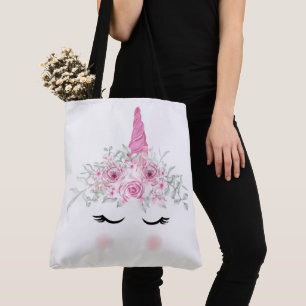 Unicorn Face Tote Bag