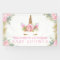Unicorn Face Unicorn Baby Shower Banner