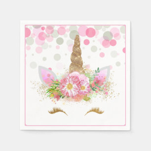 Unicorn Face Unicorn Paper Napkins