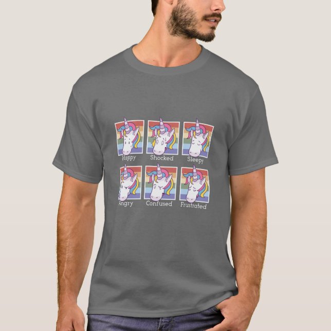 Unicorn Faces T-Shirt (Front)