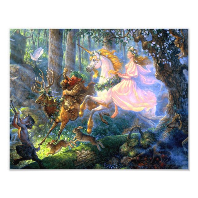 unicorn fairy pan photo print (Front)