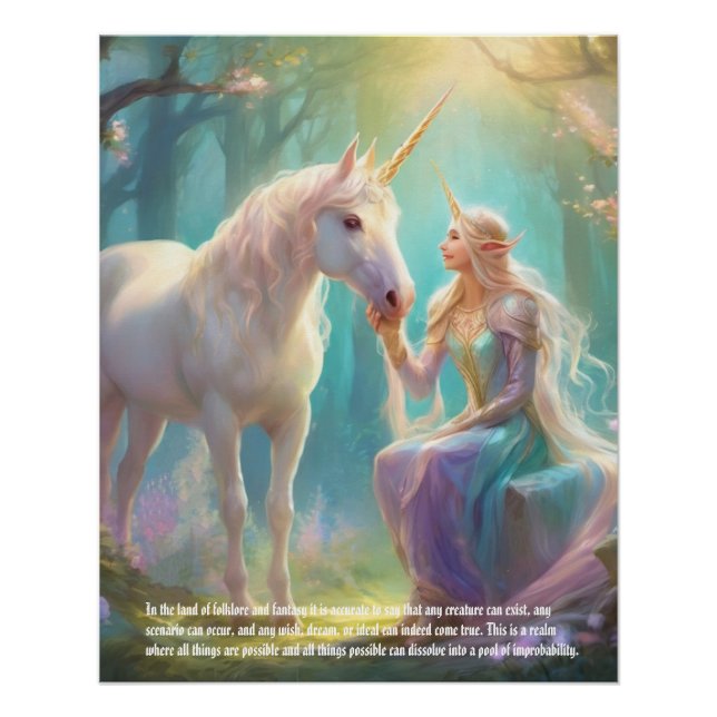 Unicorn Fairy Poster (Front)