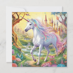 Unicorn Fairyland Card