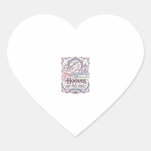 Unicorn Fairytale Hooves Original Merch Design_1 Heart Sticker