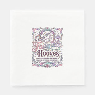 Unicorn Fairytale Hooves Original Merch Design_1 Napkin