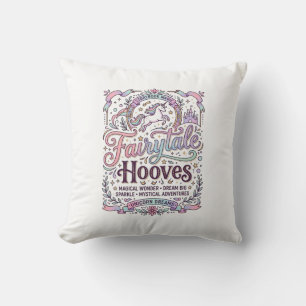 Unicorn Fairytale Hooves Original Merch Design_1 Throw Pillow