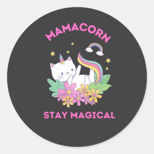 Unicorn Fan Club Magical  Classic Round Sticker