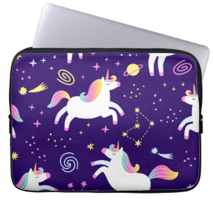 Unicorn Fan Club pattern Wrapping Paper   Laptop Sleeve