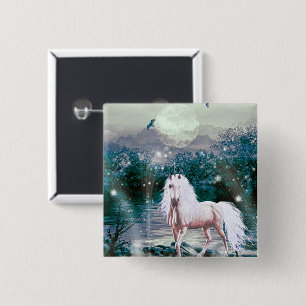 Unicorn Fantasy 2 Inch Square Button