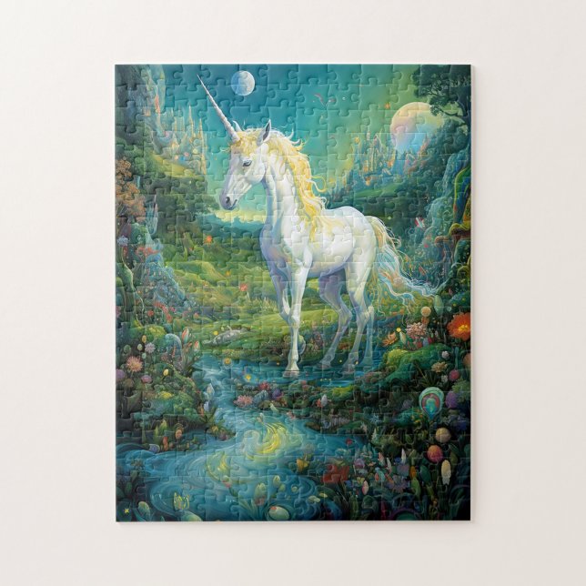Unicorn Fantasy Art Jigsaw Puzzle (Vertical)