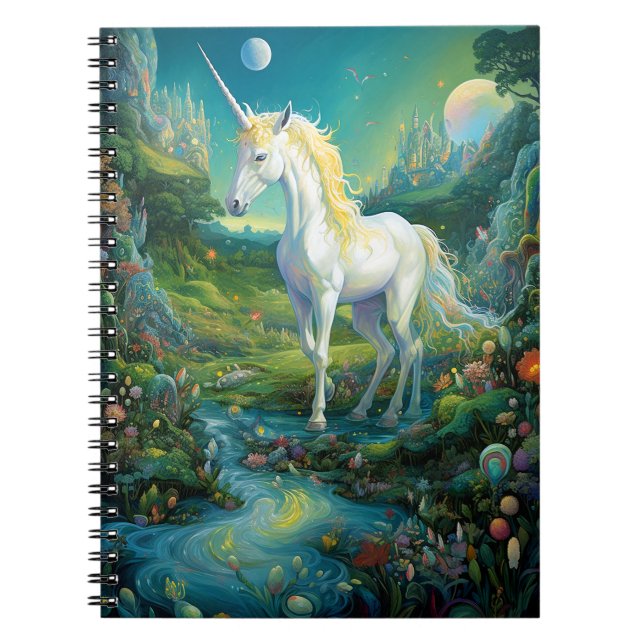Unicorn Fantasy Art Notebook (Front)