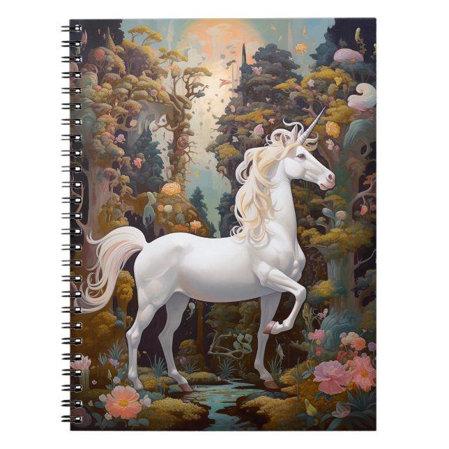 Unicorn Fantasy Art Notebook (Front)