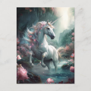 Unicorn Fantasy Art Postcard