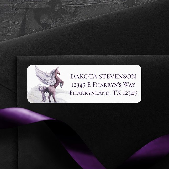 Unicorn Fantasy | Magical Watercolor Address (Creator Uploaded)