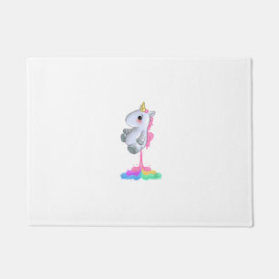 Unicorn Fart Funny Unicorn Shirt Women Girls Unico Doormat