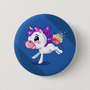 Unicorn Farts 2 Inch Round Button