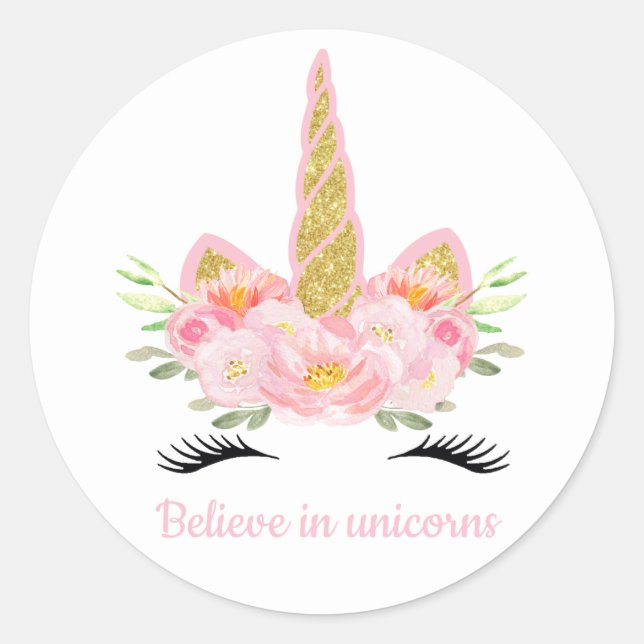 Unicorn Favoriser les étiquettes Sticker (Devant)