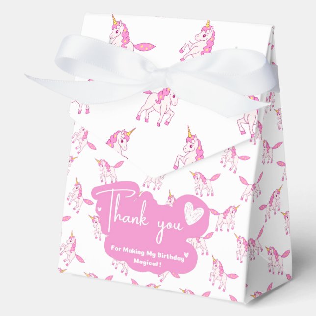 Unicorn Favour Box (Front)