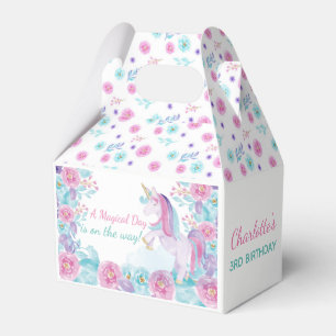Unicorn favour box, Magical Birthday Party Favor Box